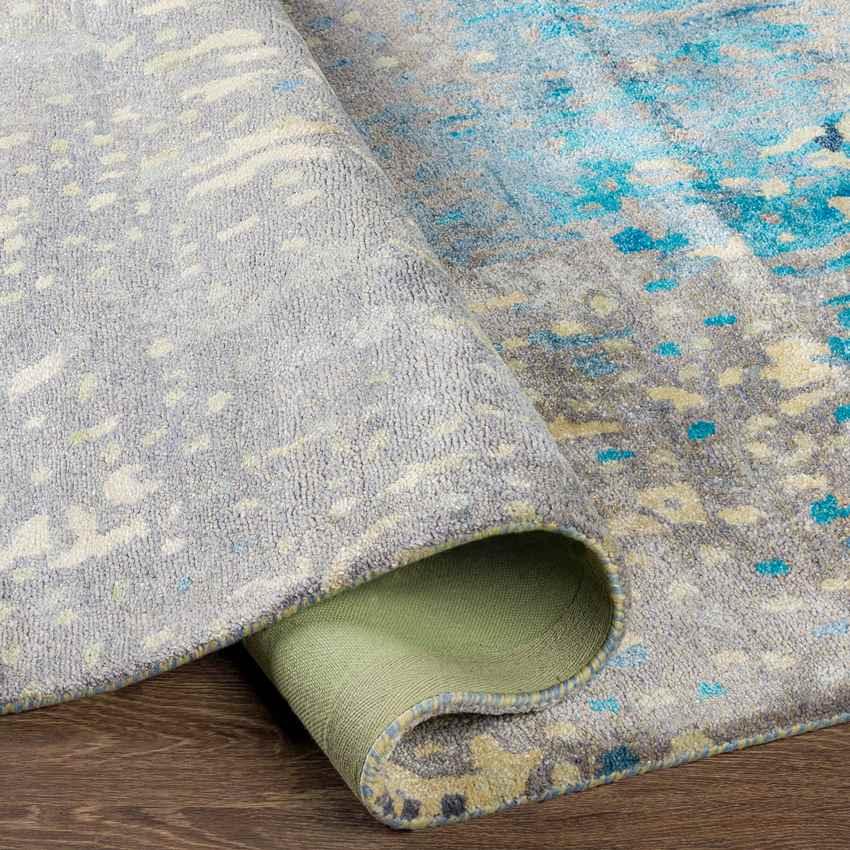 Abril Modern Teal Area Rug