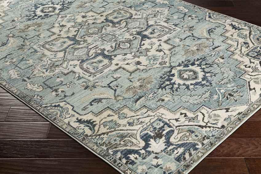 Acerra Traditional Navy Area Rug