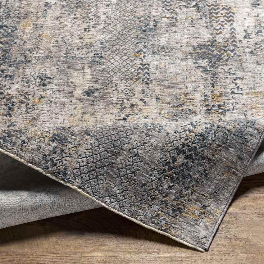 Achtmaal Modern Light Gray Area Rug