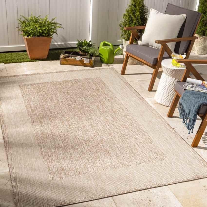 Admire Cottage Brown Area Rug