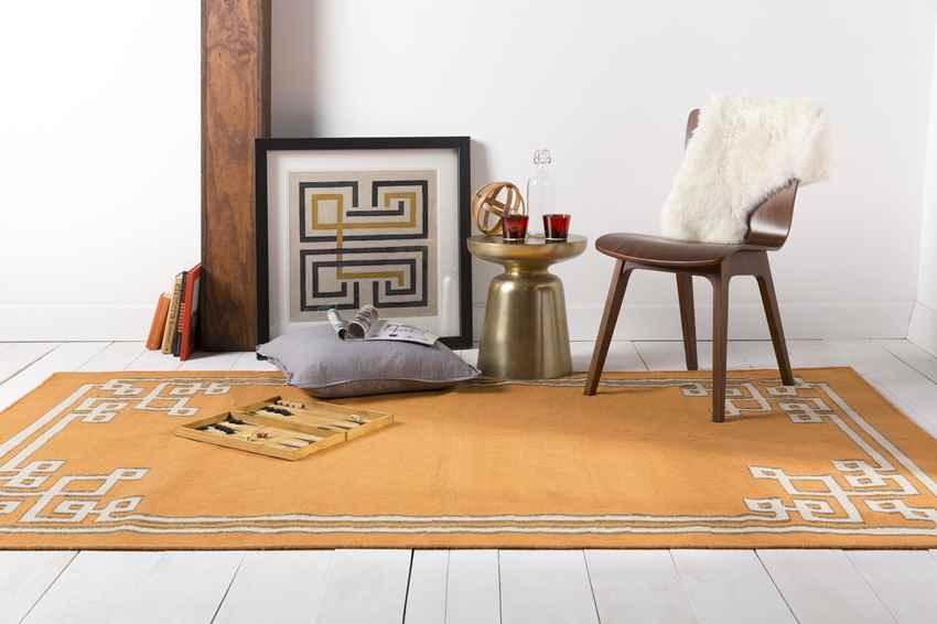 Adrian Modern Orange Area Rug