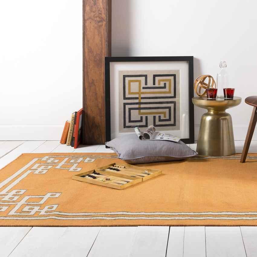 Adrian Modern Orange Area Rug