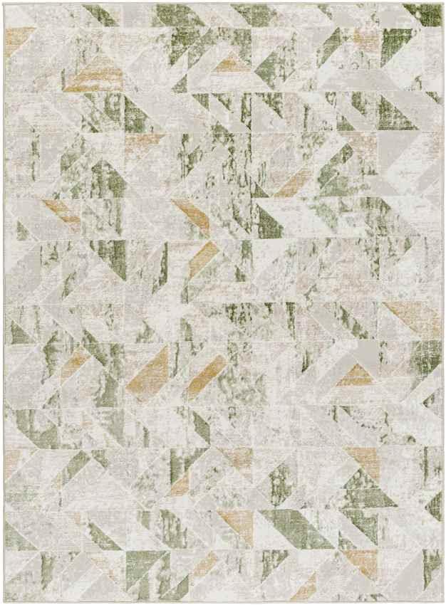 Adrion Modern Moss/Ivory Area Rug