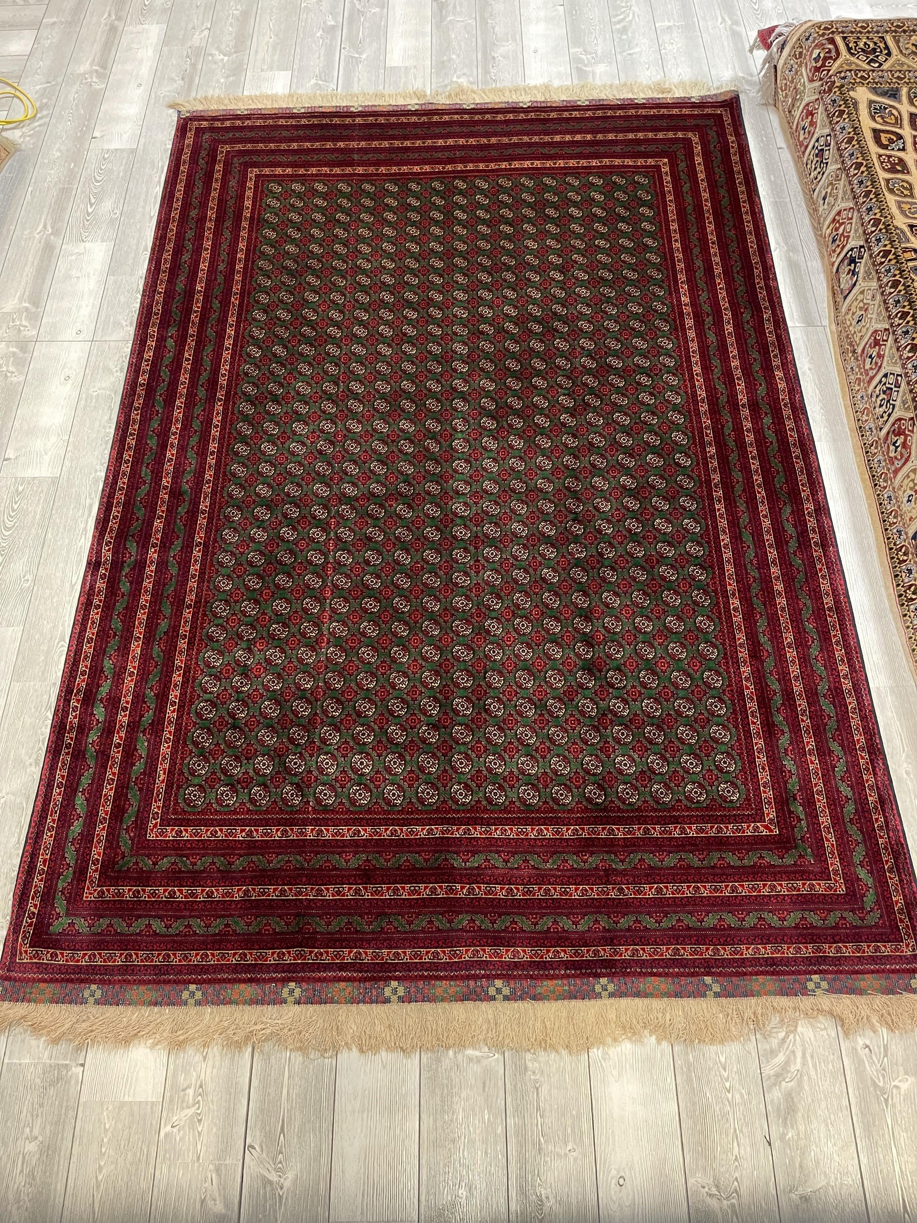 Afghani Area Rug I Khwaja Roshna Haji Foldai Belgium Wool, Very Rare 600+ KPSI