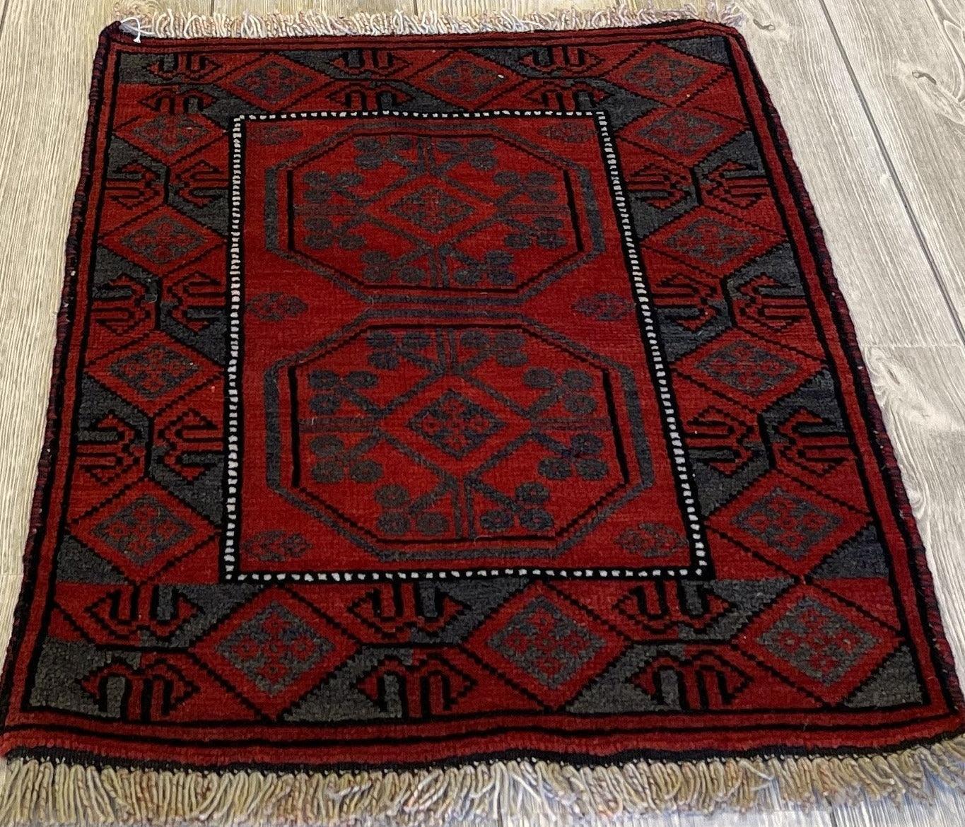 Afghani Hand Made Turkmen Wool Pile 2'6''x1'10''