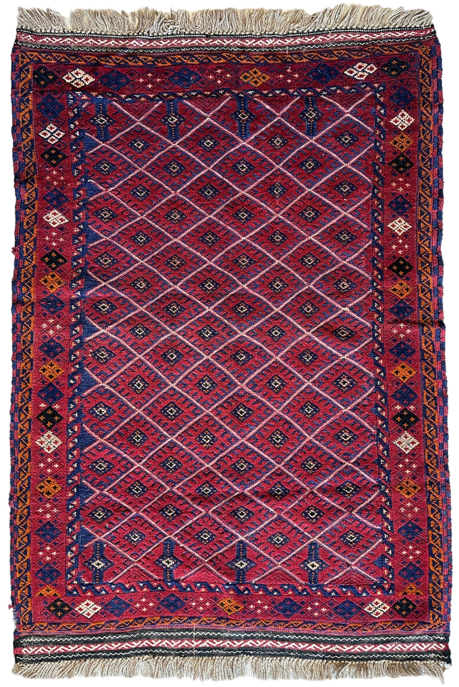 Afghani Meshwani Rug I Nakhunak Herati 36” x 54”