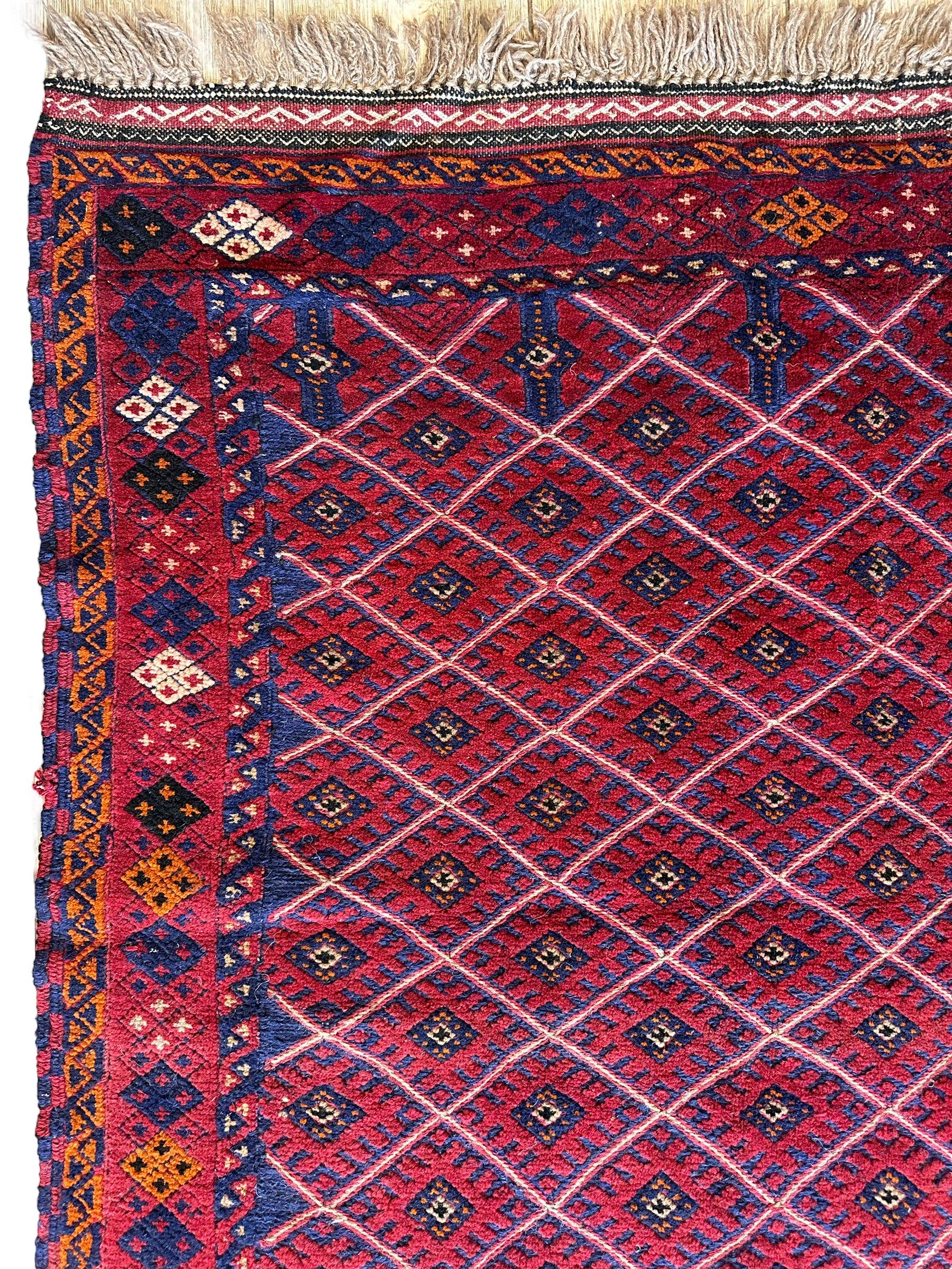 Afghani Meshwani Rug I Nakhunak Herati 36” x 54”