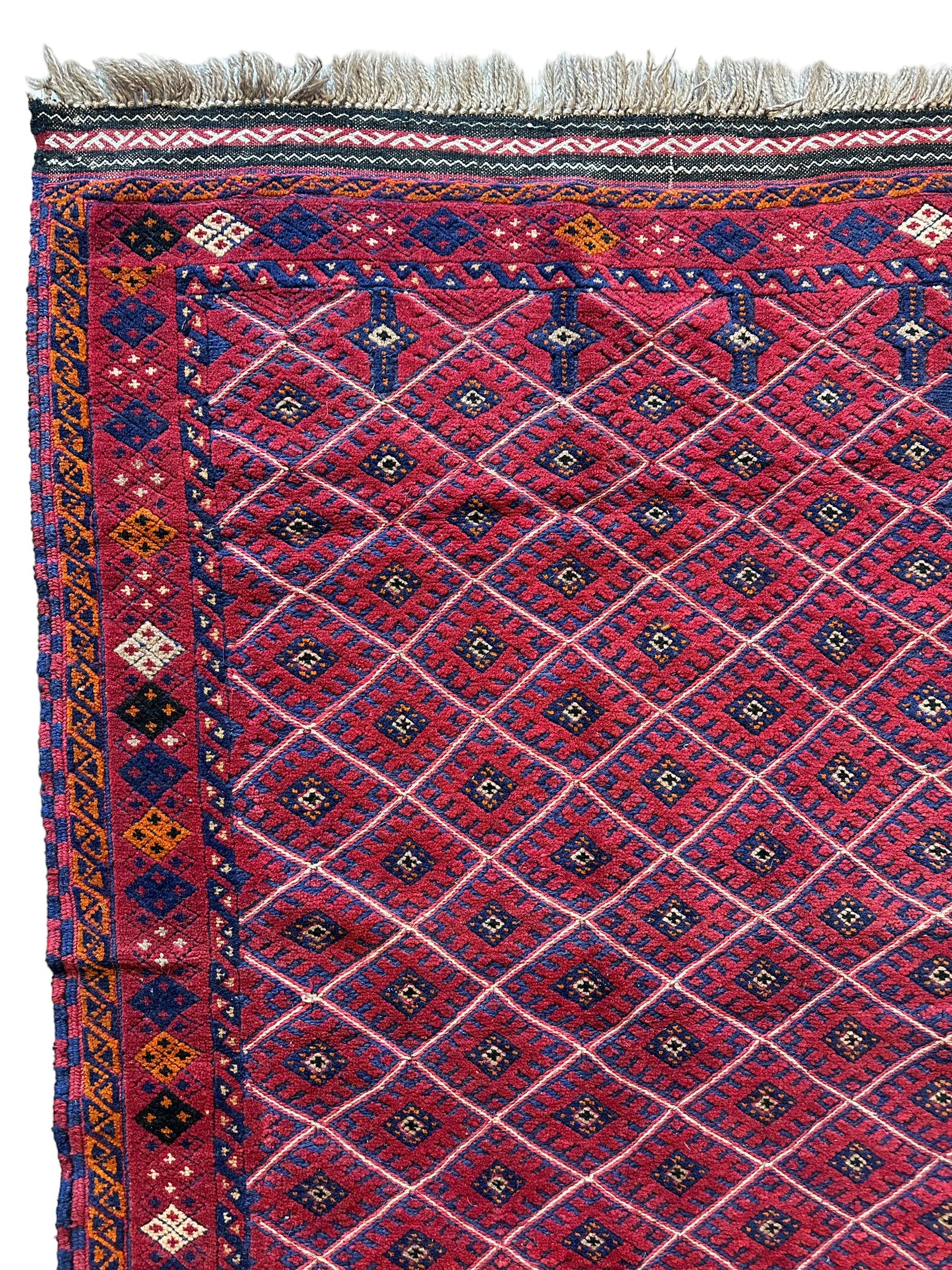 Afghani Meshwani Rug I Nakhunak Herati 36” x 54”