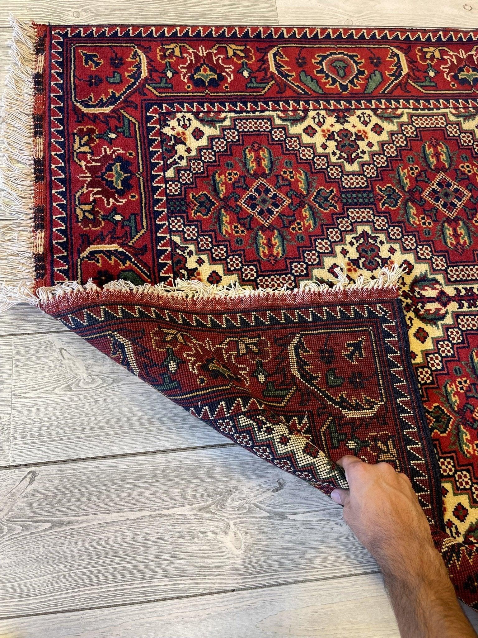 Afghani Yusuf Bayi Ghazni Wool Rug 3'5''X5’