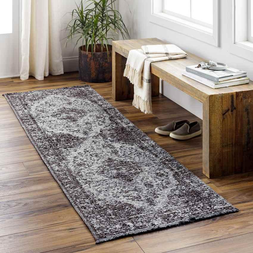 Agios Traditional Dark Brown Area Rug