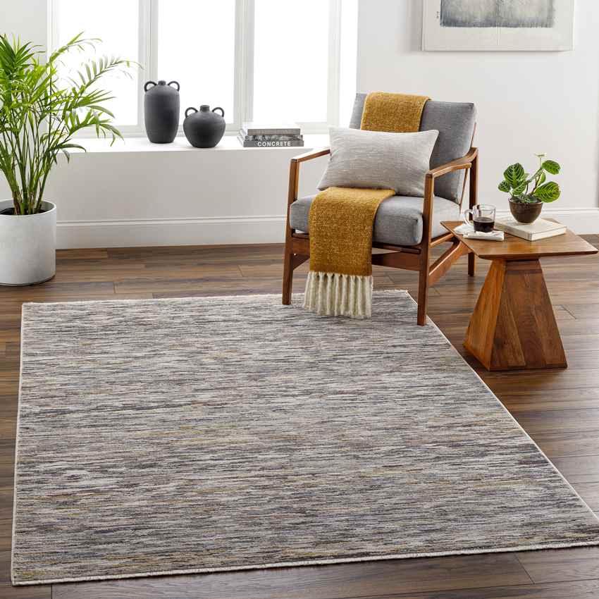 Agostino Modern Dark Brown/Cream Area Rug