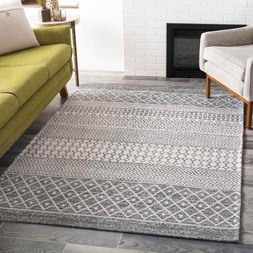 Aigle Global Charcoal Area Rug