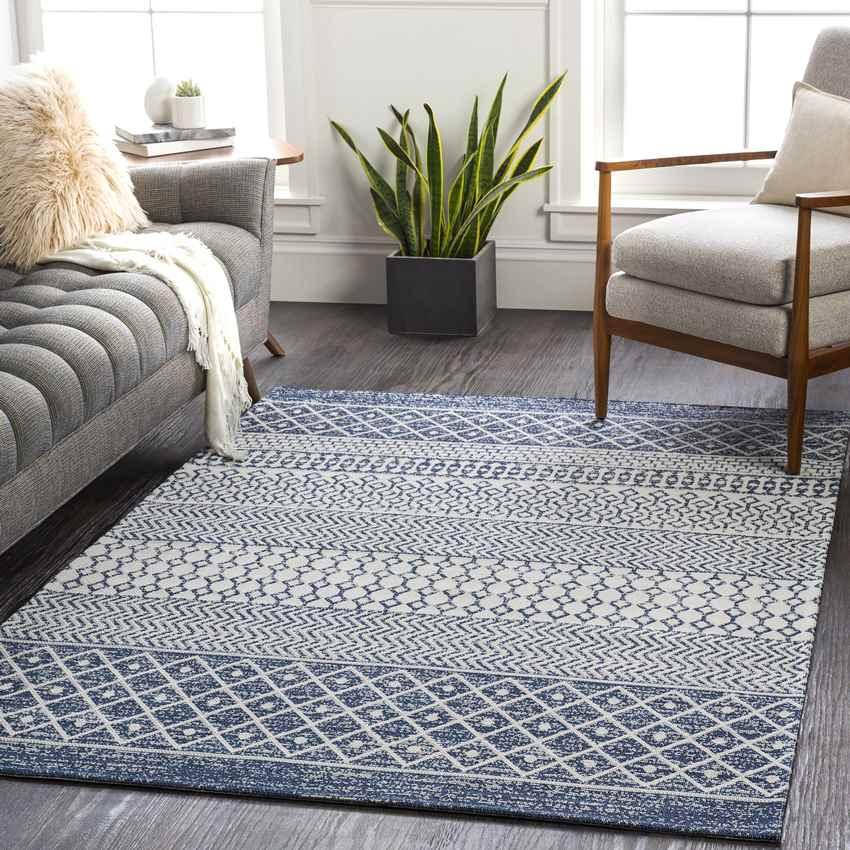 Aigle Global Denim Area Rug