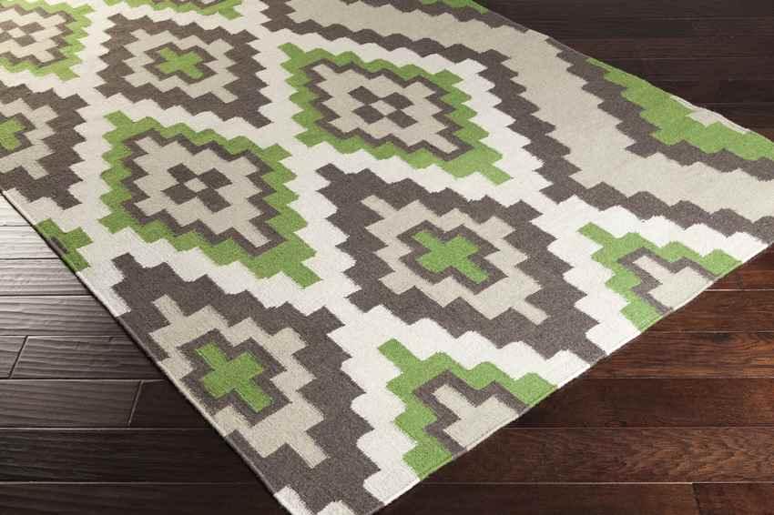 Ailey Global Black/Green Area Rug