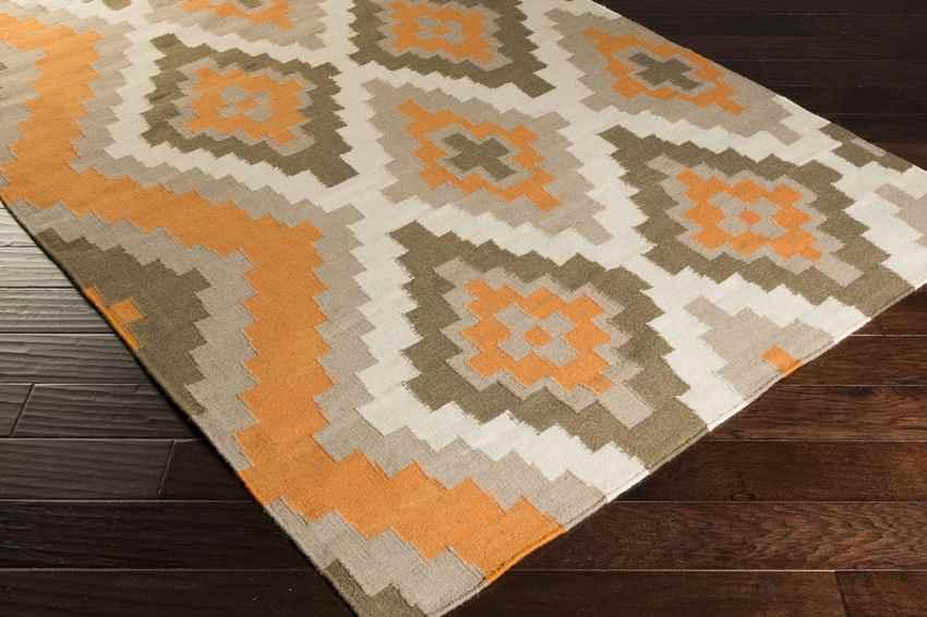 Ailey Global Orange/Taupe Area Rug