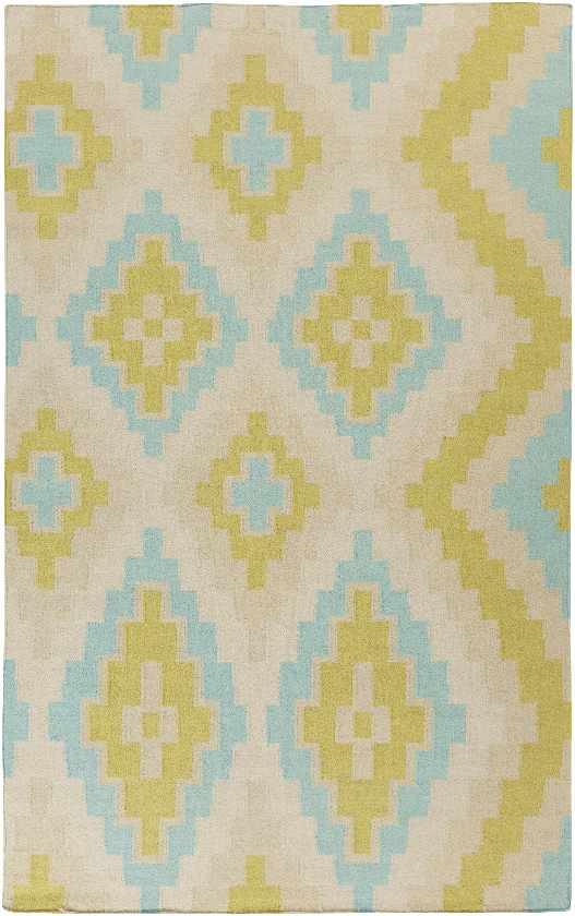 Ailey Global White/Lime Area Rug