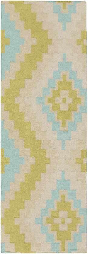 Ailey Global White/Lime Area Rug