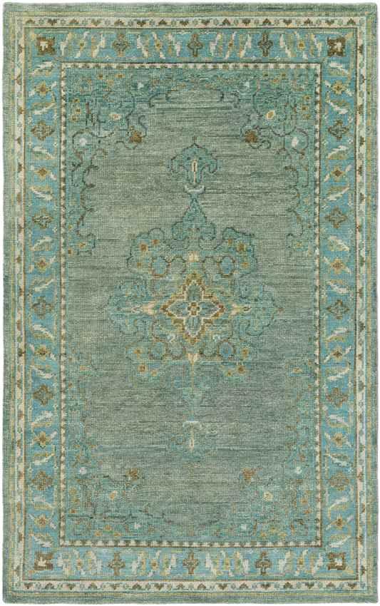 Aisne Traditional Emerald Area Rug