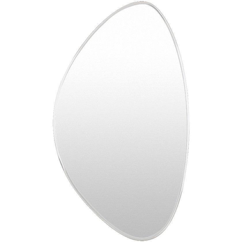 Akeem Modern Light Silver Wall Mirror