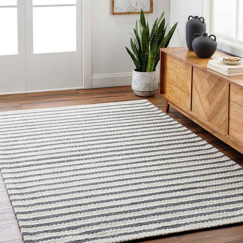 Akeim Cottage Charcoal/Cream Area Rug