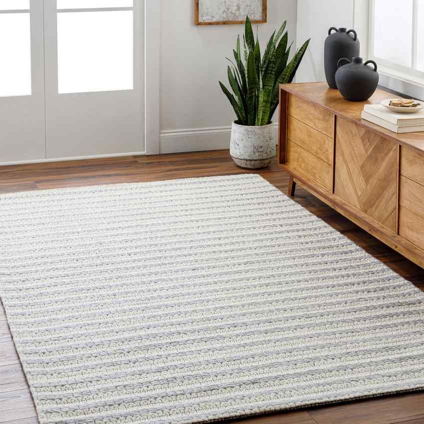 Akeim Cottage Light Gray/Cream Area Rug