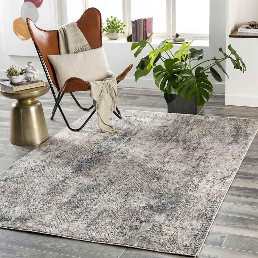 Akker Modern Charcoal Area Rug