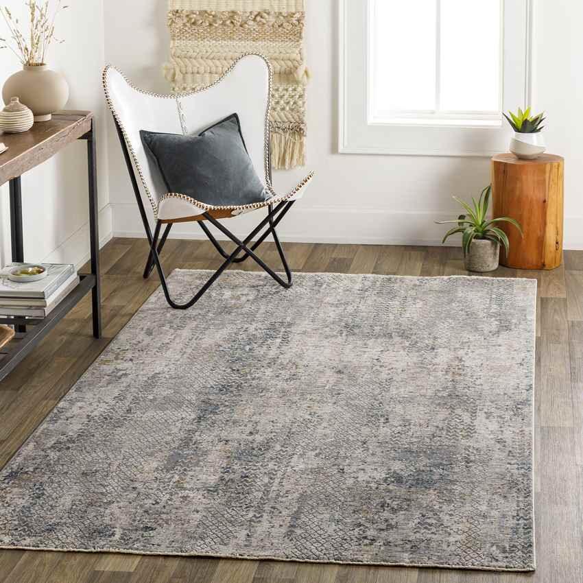 Akker Modern Charcoal Area Rug