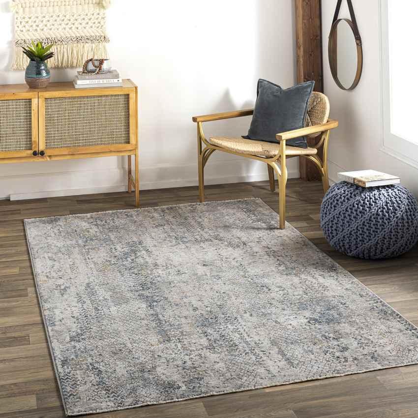 Akker Modern Charcoal Area Rug