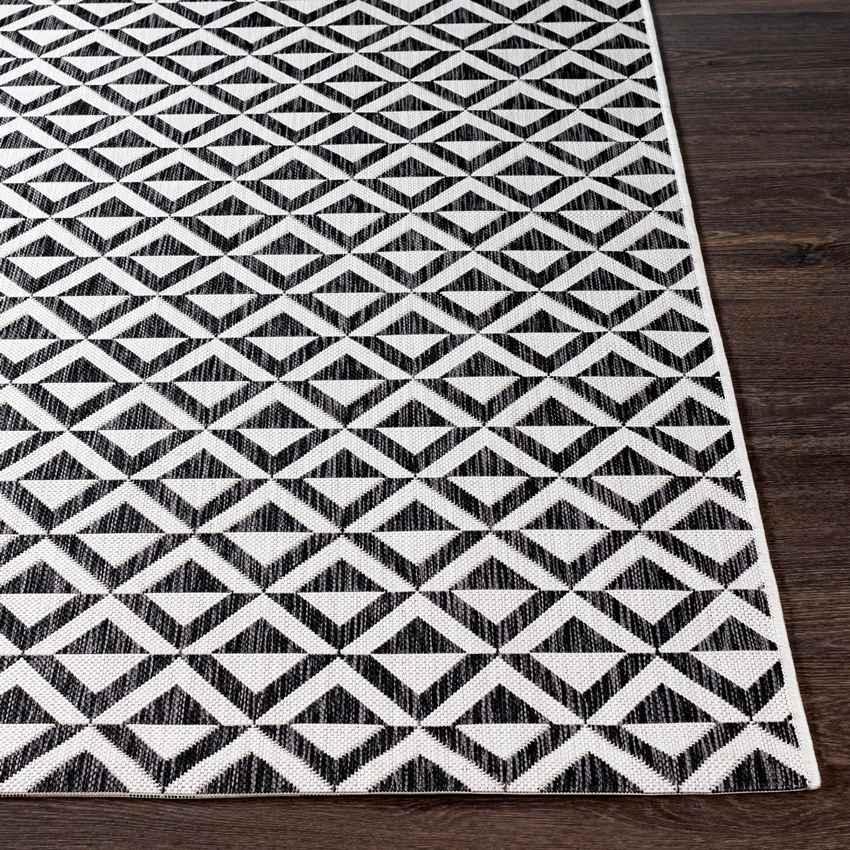 Akkrum Modern Black Area Rug