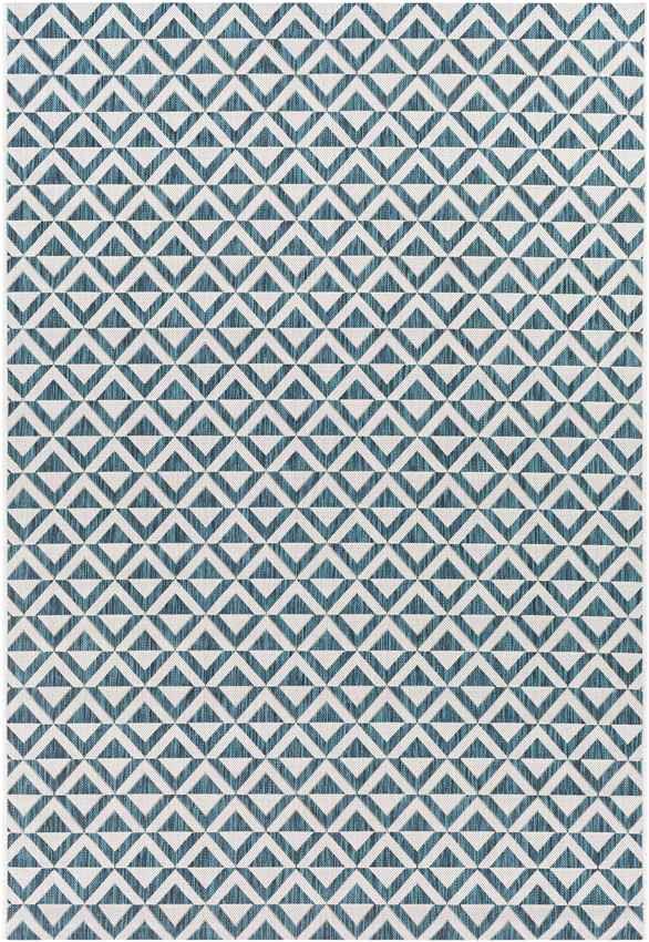 Akkrum Traditional White/Blue Area Rug