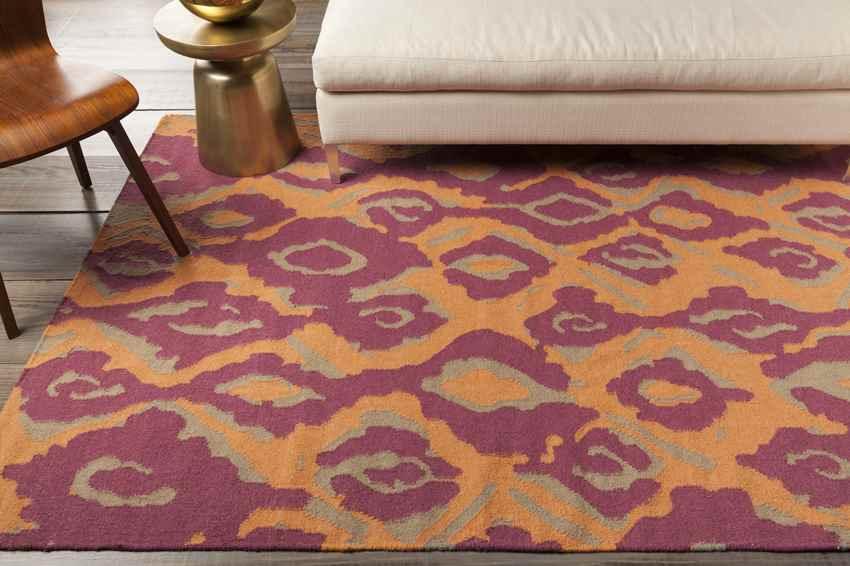 Akron Global Bright Orange/Fuschia Area Rug