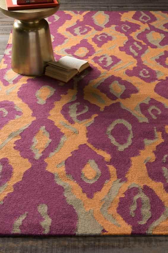 Akron Global Bright Orange/Fuschia Area Rug