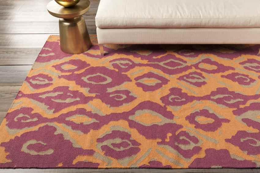 Akron Global Bright Orange/Fuschia Area Rug