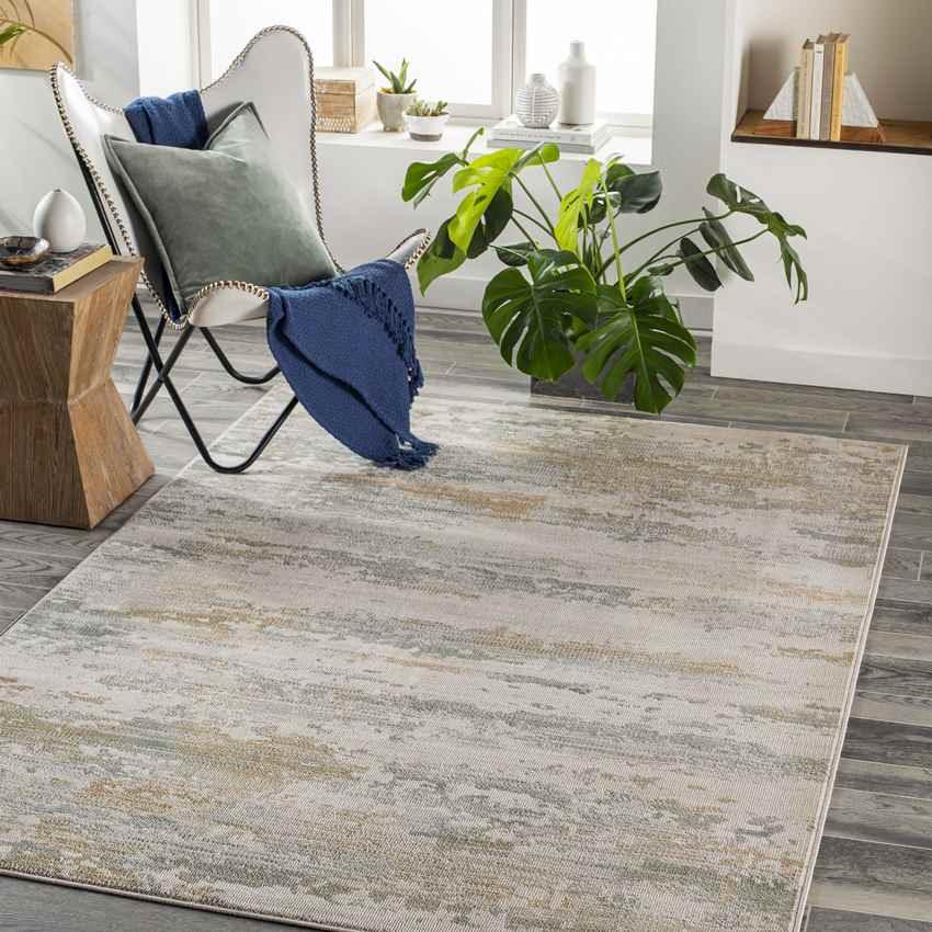 Akrotiri Modern Cream Area Rug