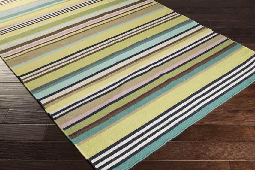 Akutan Modern Lime/Teal Area Rug