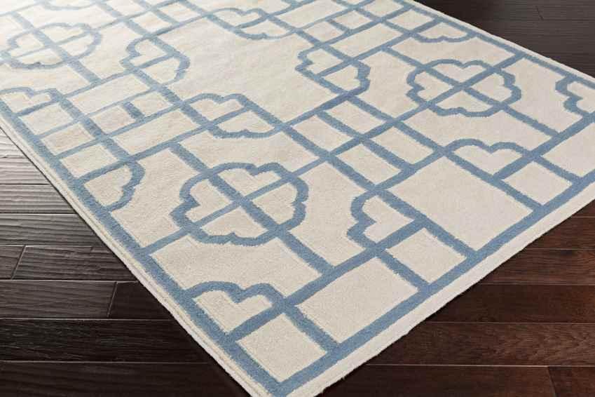 Alakanuk Modern Beige/Blue Area Rug