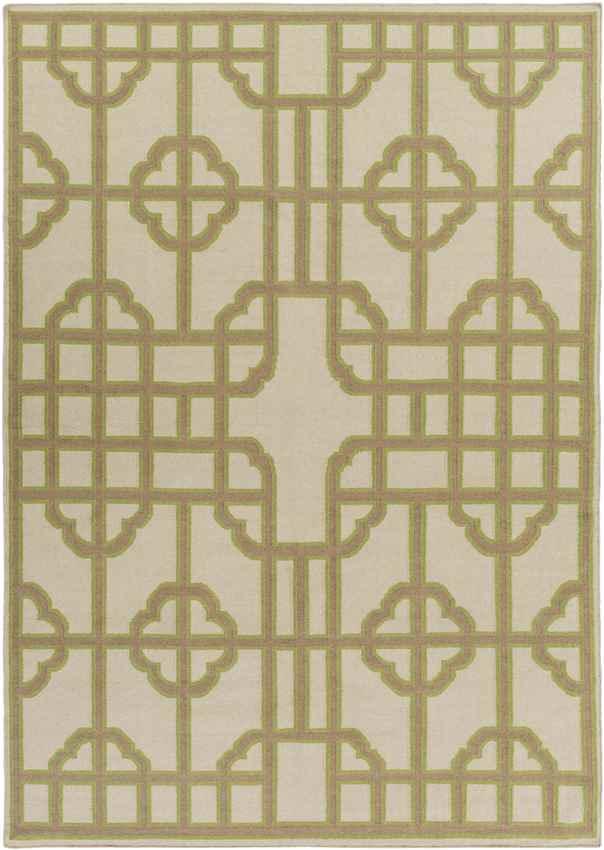 Alakanuk Modern Light Olive Area Rug