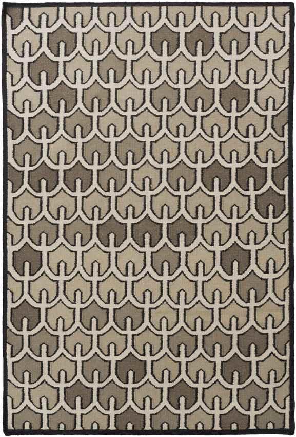 Alamo Modern Khaki/Dark Brown Area Rug