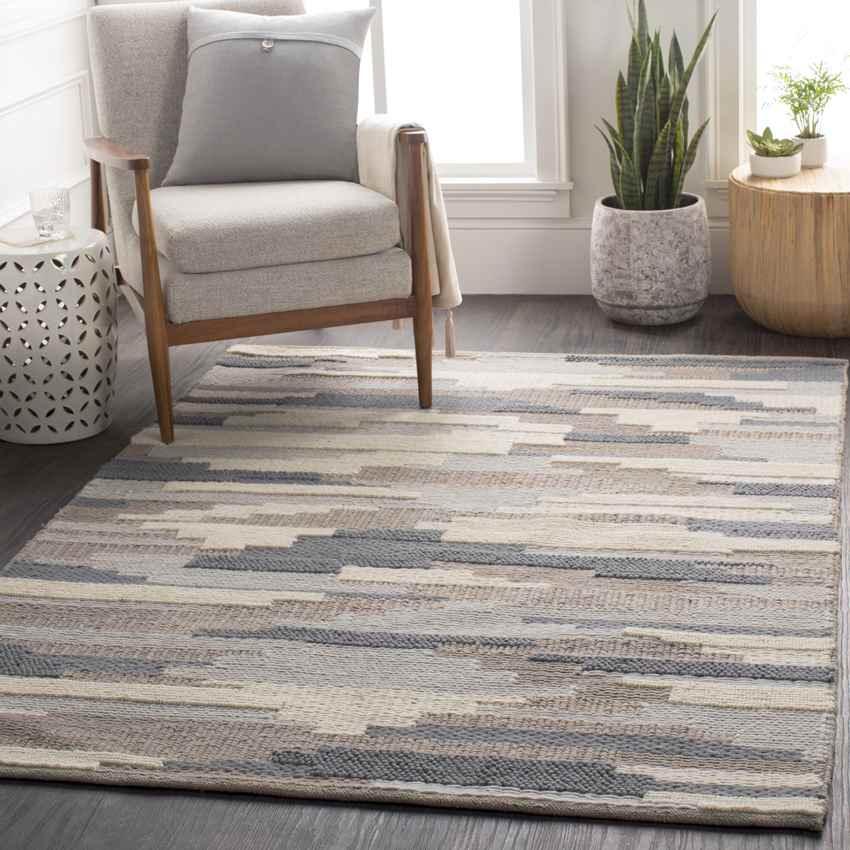 Alberta Modern Denim Area Rug