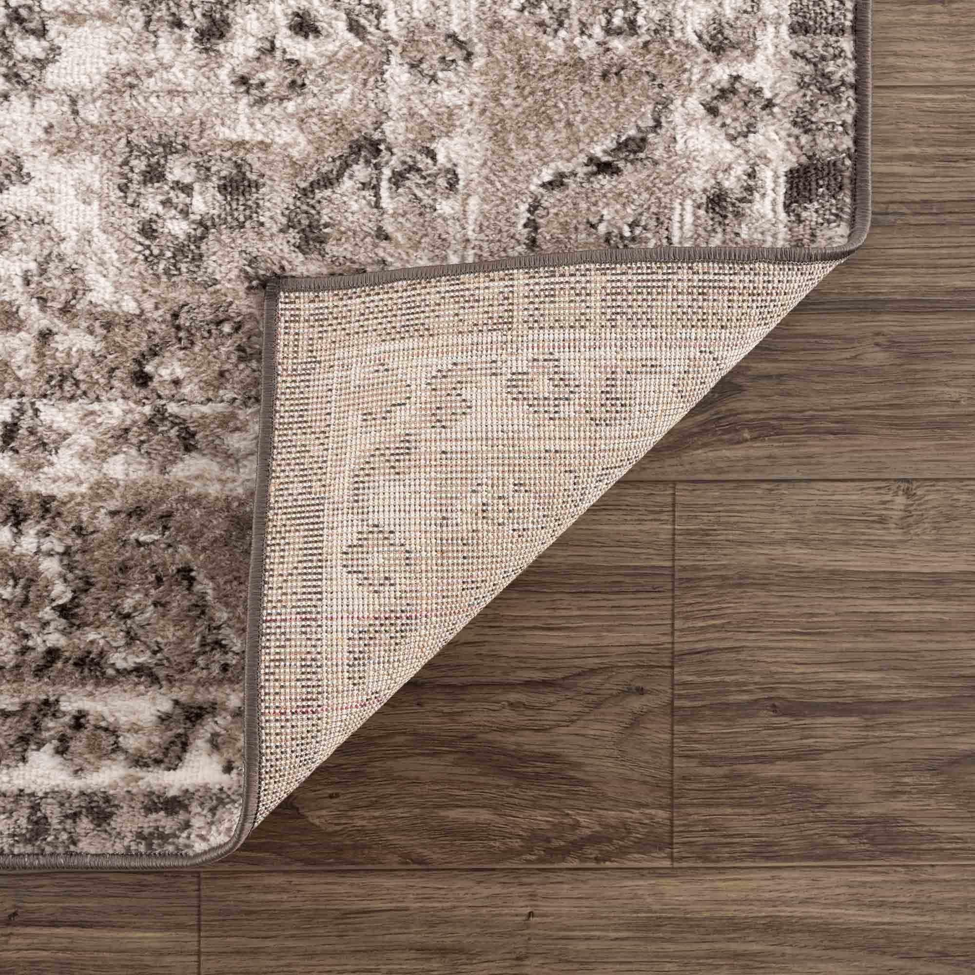 Albie Charcoal & Beige Area Rug