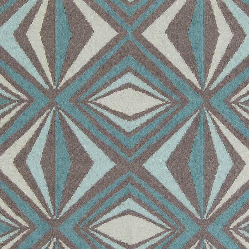 Albion Modern Charcoal Gray & Teal Area Rug