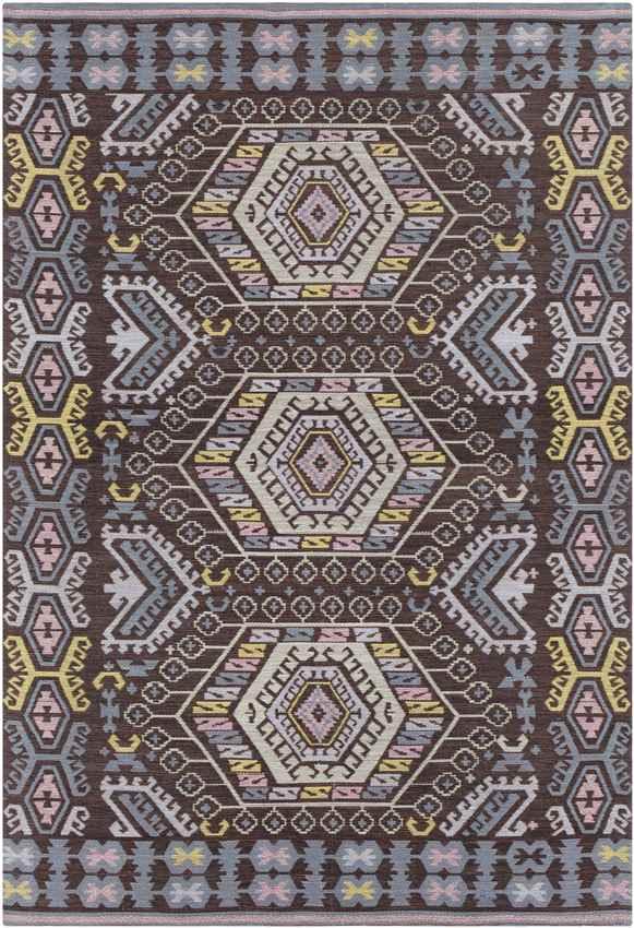 Alcester Global Dark Brown Area Rug