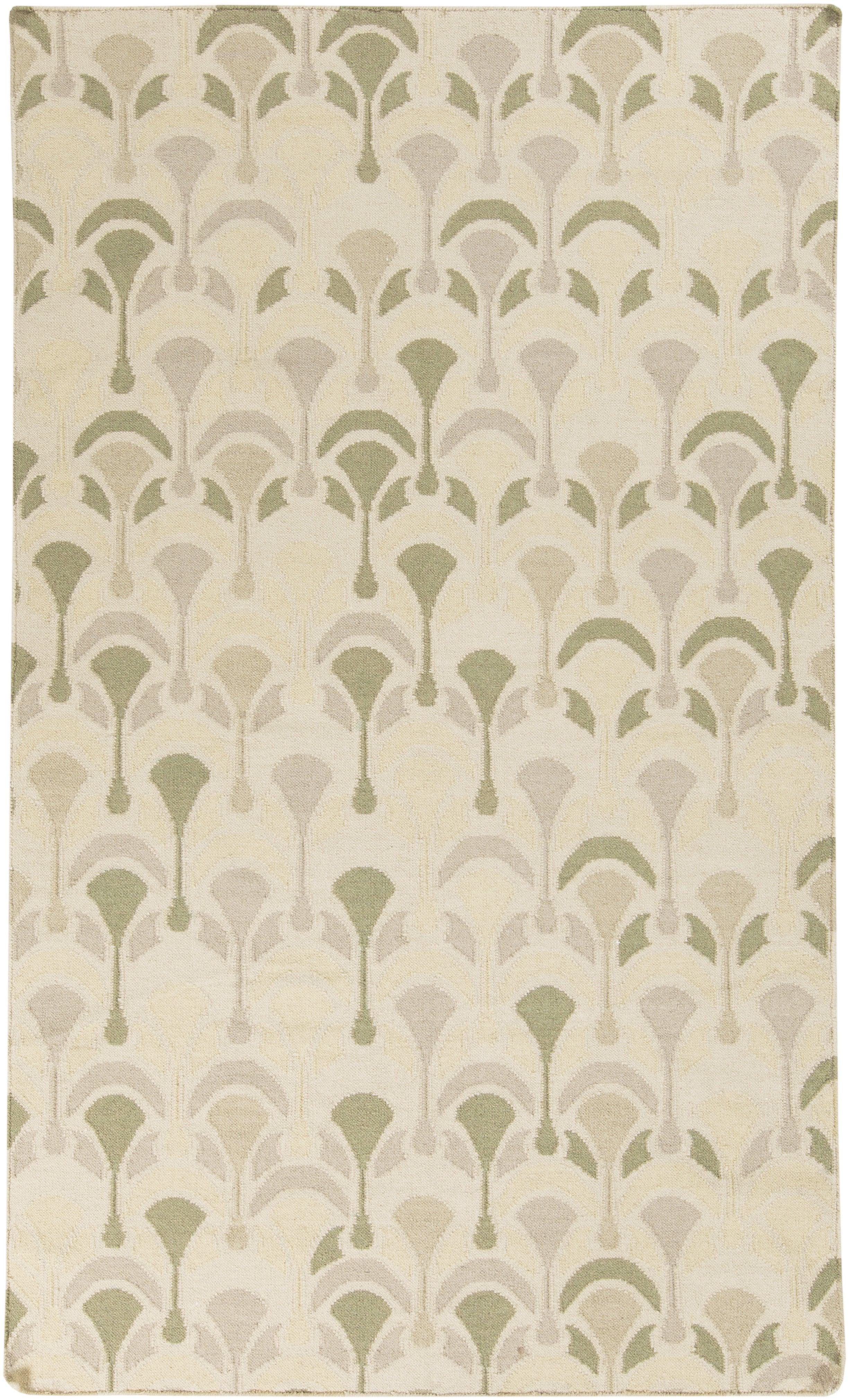 Aledo Modern Olive Beige Area Rug