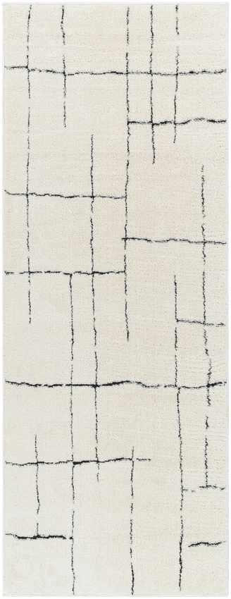 Alexsis Modern Ivory/Black Area Rug