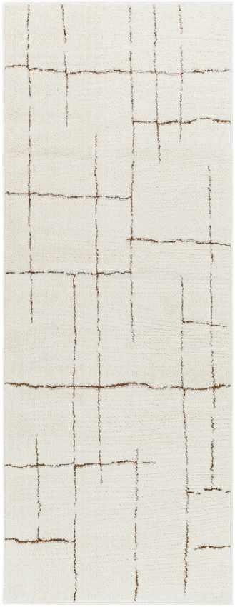 Alexsis Modern Ivory/Brown Area Rug