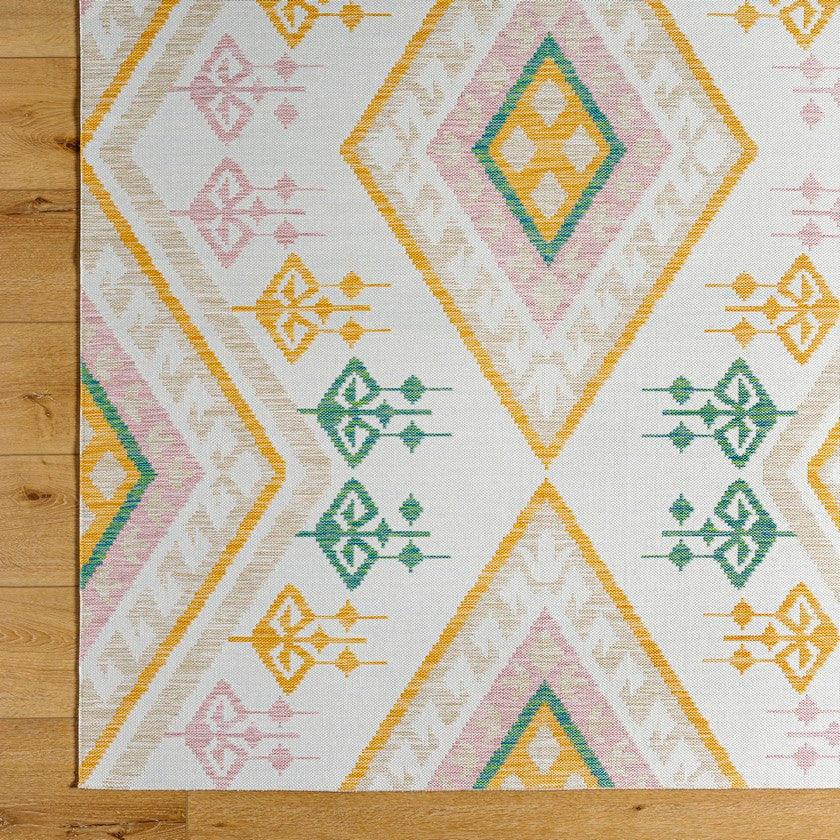 Aliecia Bohemian Saffron Area Rug