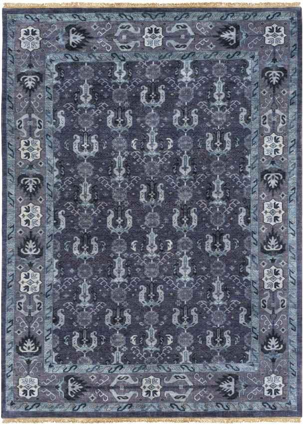 Alma Traditional Navy Area Rug