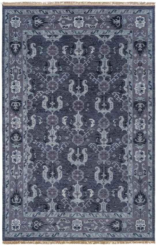 Alma Traditional Navy Area Rug