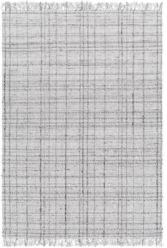 Almen Modern Ivory/Dark Brown Area Rug