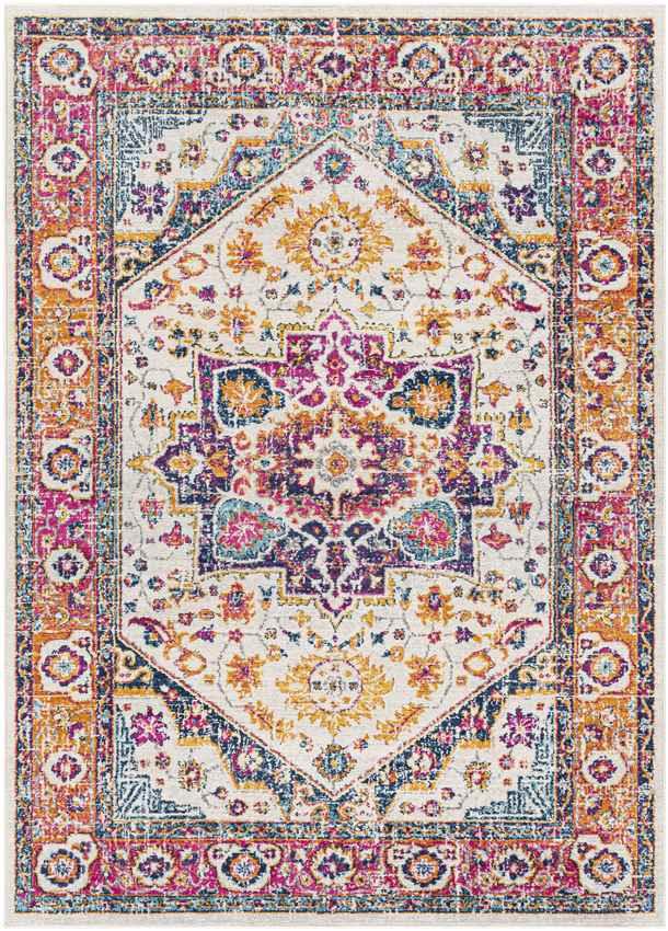 Almenum Traditional Beige Area Rug